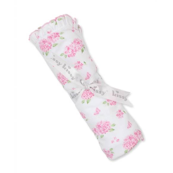 NEW KISSY KISSY baby's heavenly hydrangeas blanket in pink - Picture 2 of 2